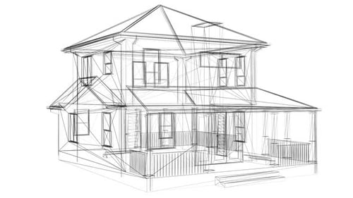 Sketch de casa 3D
