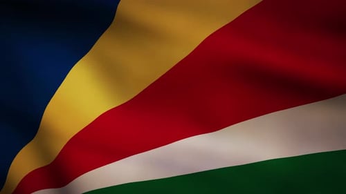 Seychelles National Flag Waving Loop