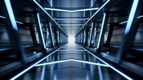 Cyberpunk City Night Motion Background