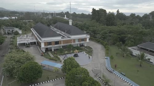 Aerial view of the Republic of Indonesia Border Post, Skouw – Papua 0513