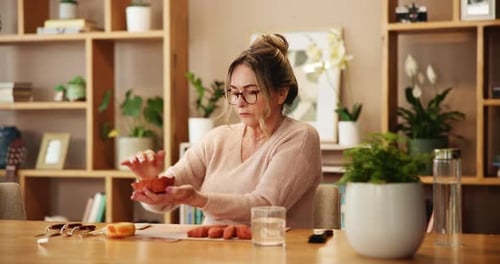 Woman, pottery and clay as designer for art in studio for project, home decor or handmade craft