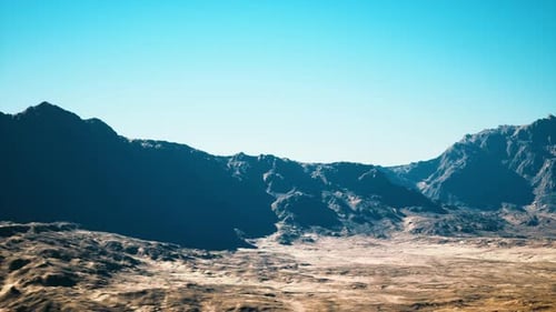 Expansive Rugged Desert Basin with Vibrant Lighting Conditions