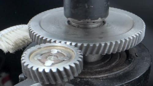 speed transmission closeup shot closeup view