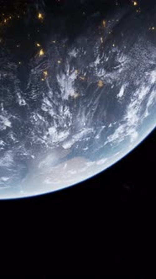 Earths Nighttime View From Space