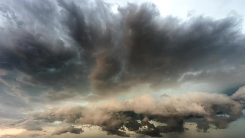 Dark Storm Clouds Moving Across the Sky