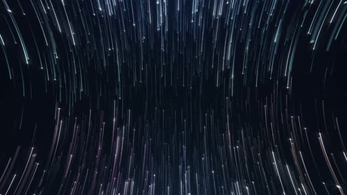 Futuristic Data Stream Tunnel Background Loop