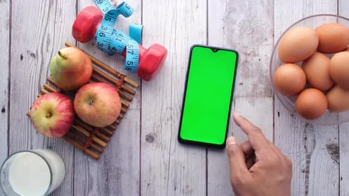 Green Screen Smartphone for Health and Fitness
