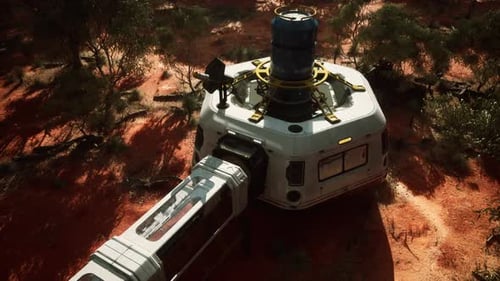 Modern Building Blending in with the Surrounding Nature