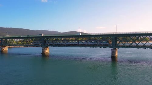 Train passant un pont