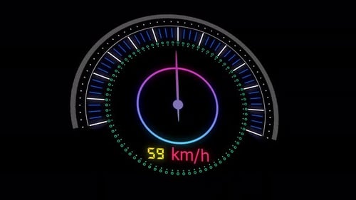 speedometer, bike, car speed meter animated 4k. Vd 666