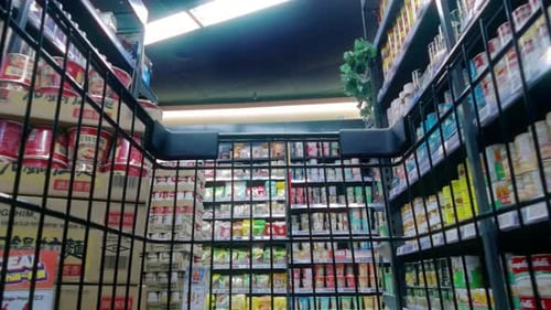 Shopping Cart in a Supermarket