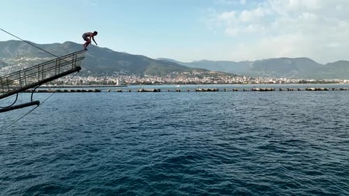 Pirate Harbor Aerial View Turkey Alanya 4 K