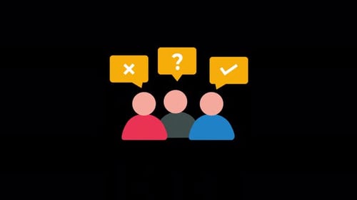 Group Decision Making Animated Icons Flat Design