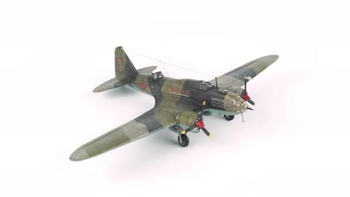 Assembly Model Of The Il 4 Bob Airplane.