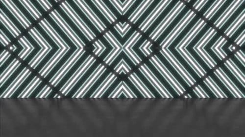 Dynamische geometrische Lichtshow pulsiert mit moderner Energie