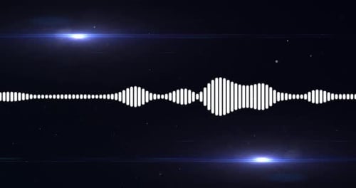 Dynamic Audio Equalizer Waveform Animation Background