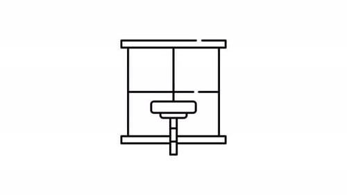 Window clean sparkling reflections of a water well animation icon design