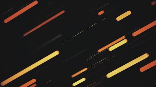 Dynamic Abstract Geometric Background Loop with Orange Lines