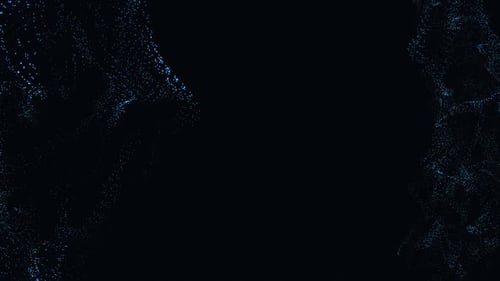 Dynamic Blue Particle Wave Background Animation