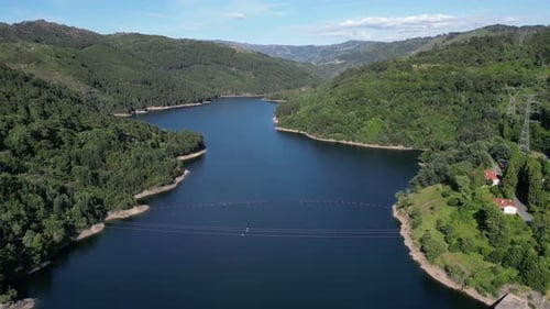 Aerial video of the Panda-Grace National Park, Portugal