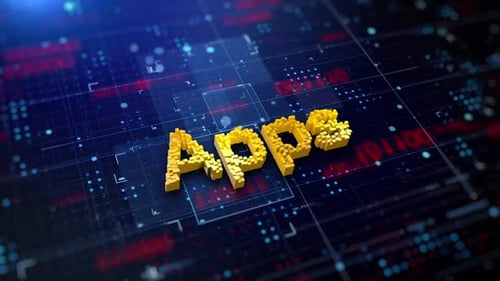 Aplicativos de texto pixelados