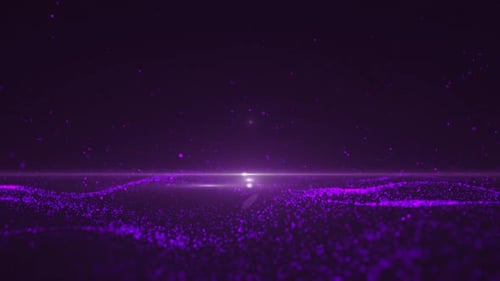 Futuristic Abstract Particle Wave Logo Reveal Intro Outro