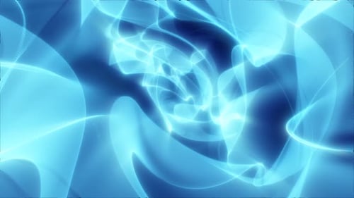 Abstract Blue Glowing Fluid Energy Motion Background