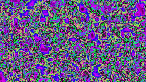 Psychedelic Pattern Neon Art Texture Background Loop