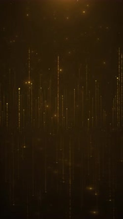 golden light particles creates a shimmering, elegant effect Light Bursts with Swirling Particles