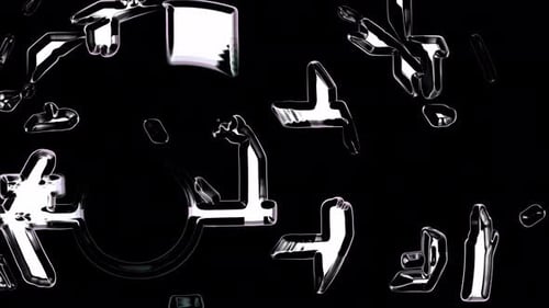 Chrome Fluid Transparent Motion Loop