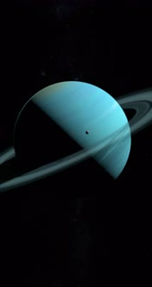 Puck und Uranus Planet
