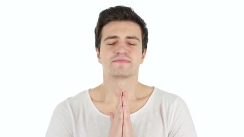 Ich bete den Menschen zu Gott um Hilfe