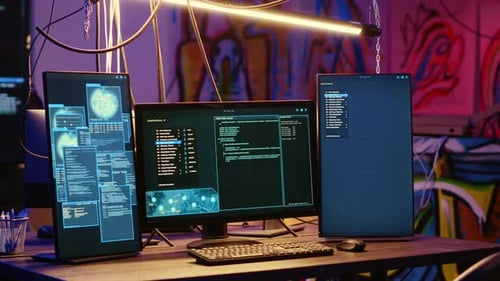 Software Coding on Multiple Computer Monitors