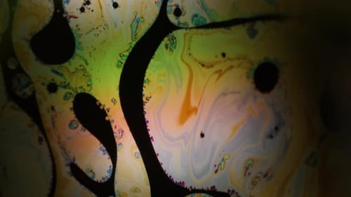 Spectrum Fluid Blur Paint Bubble Emulsion Oil Art