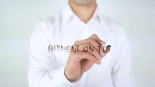 Writing Payment On Time with Marker