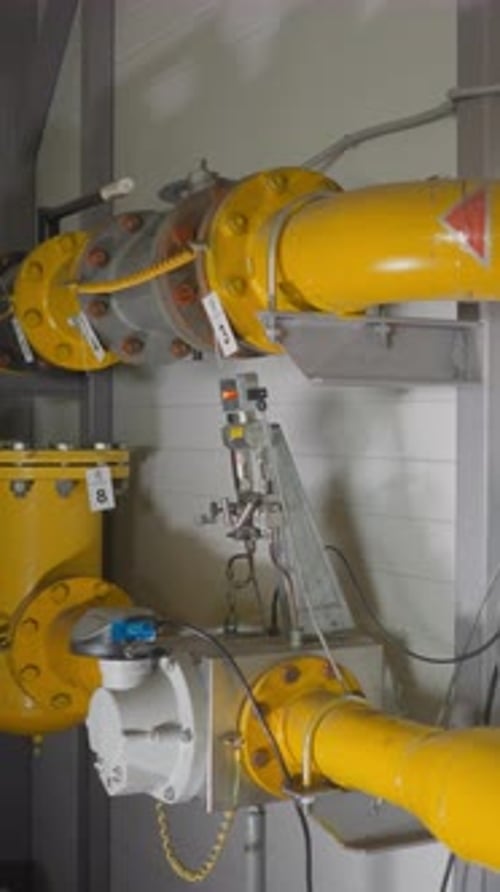 Industrial Pipes and Equipment Inside