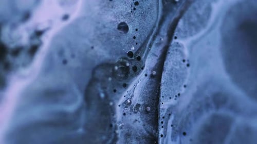 Abstract Fluid Texture in Blue and White
