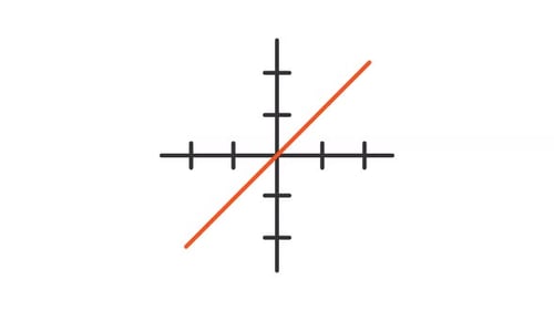 Animated linear graph icon