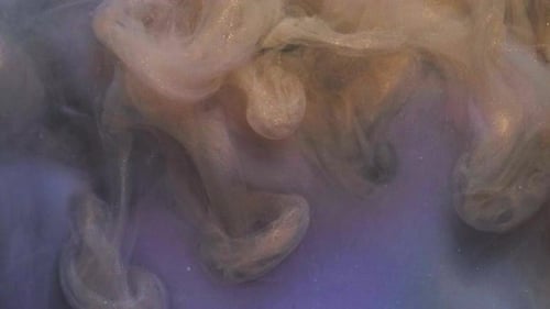 Abstract Gold and White Fluid Motion Background