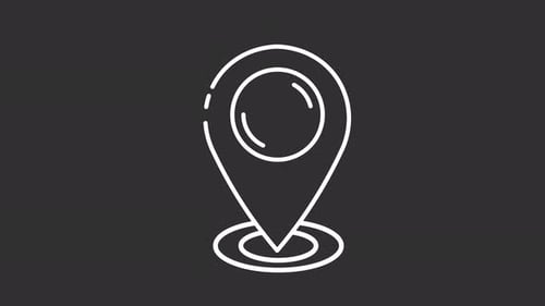 Animated Minimalist Location Pin Icon