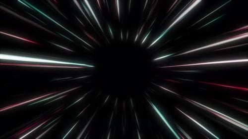 Dynamic speedline FX animation with glowing light streaks bursting from the center.