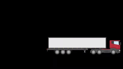 2D Transport Truck Alpha Channel
