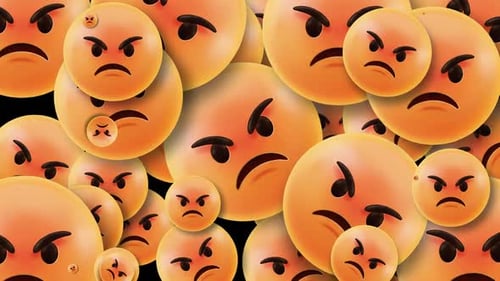 Wütender Emoji-Übergang