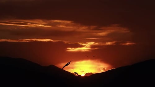 Sunset Mountains and The Epic Clouds