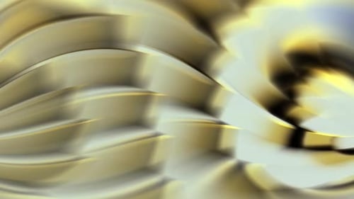 Abstract Smooth Flowing Gold Waves Background Animation