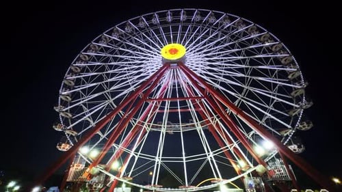 Amusement Park Happy Times Place At Night 20