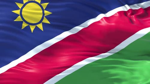 Animation der Nationalflagge Namibias