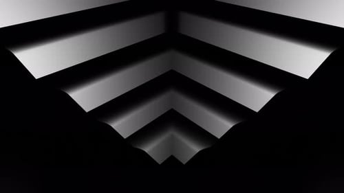 Black and White Abstract Lines Tunnel Animation