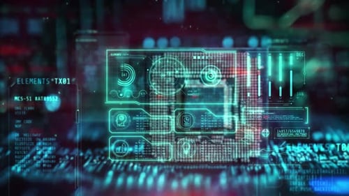 Inteligencia artificial que procesa datos en un espacio digital futurista