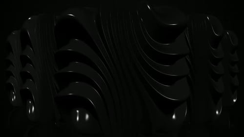 Elegant Dark Fluid Abstract Wavy Background Loop
